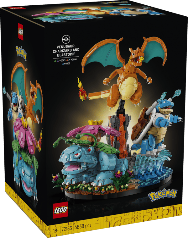 LEGO Pokémon Venusaur Charizard och Blastoise 72153
