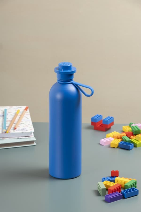 LEGO Stål Vattenflaska - Blå 41480801