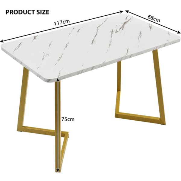 Matsalsset - MUVOE - Bord 117x68 cm - 4 stolar - Grå -Rektangulär
