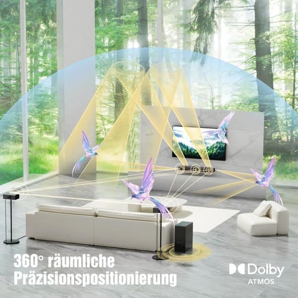 Soundbar - HIWILL - A512 - 5.1.2 Dolby Atmos - HDMI eARC - Bluetooth - Sort