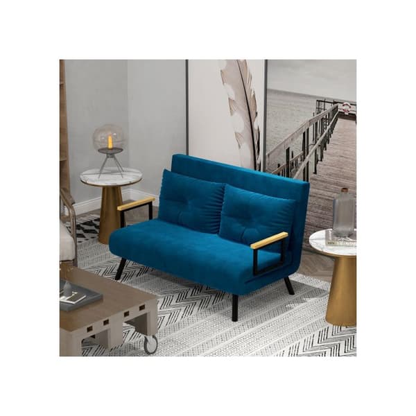 Avslappningsstol - MUVOE - Justerbart ryggstöd - Blå - 1 plats - Nutida design