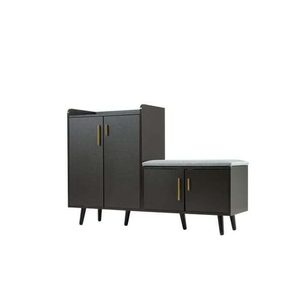 Skoopbevaring - MUVOE - Moderne - 4 døre - Massivt træ - Sort