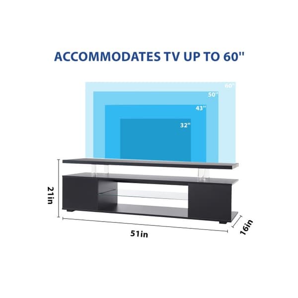 Støtte til TV for LED TV 65 » (sort)