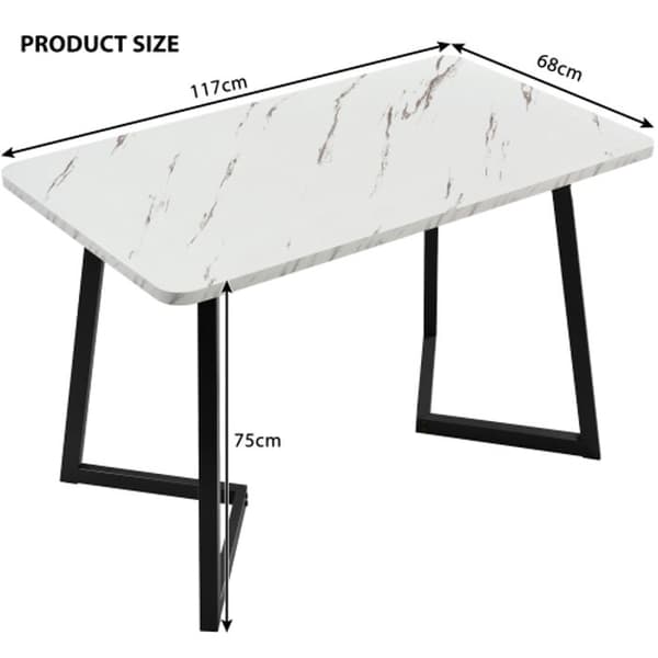 Matbord - Set 117x68 cm - 4 stolar - Sammet - Rektangulär