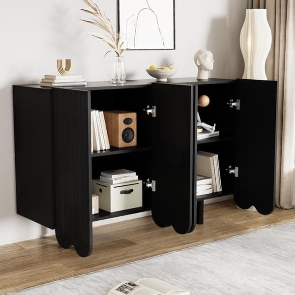 Buffet - MUVOE - Dryp - Dæmpede hængsler - Højkvalitets træ - Moderne design