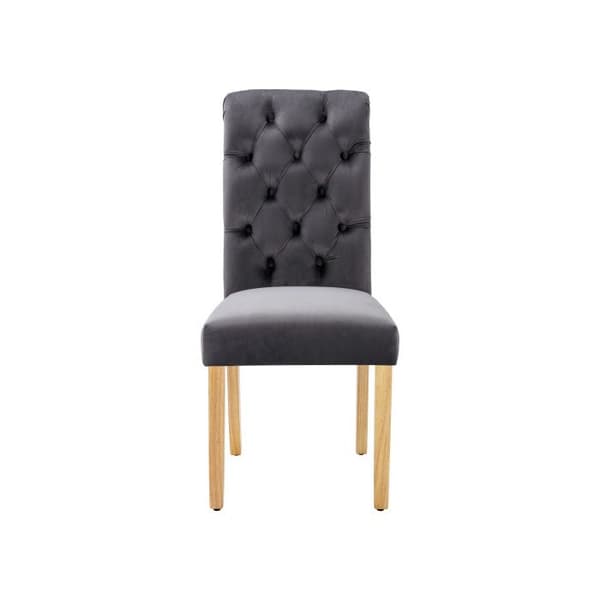 Stolensemble - MUVOE - 6 stole i velour - Egetræsfødder - Optimal komfort - Moderne design