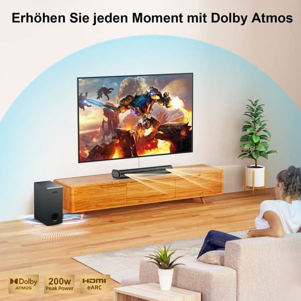 Ljudbar - HIWILL - A21 - Dolby Atmos - Bluetooth 5.3 - 200 W