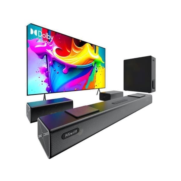 Soundbar - HIWILL - A512 - 5.1.2 Dolby Atmos - HDMI eARC - Bluetooth - Sort