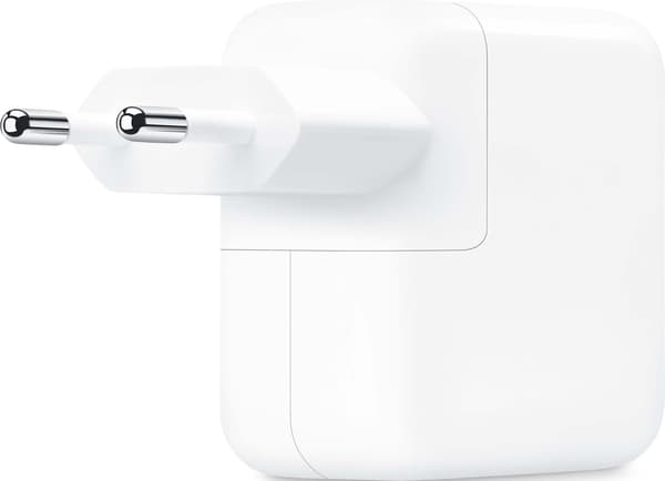 Apple 35W Dual USB-C strömadapter – Vit