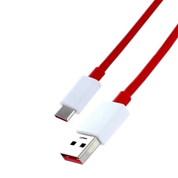 OnePlus USB-A till USB-C 12A kabel 1 m – Röd