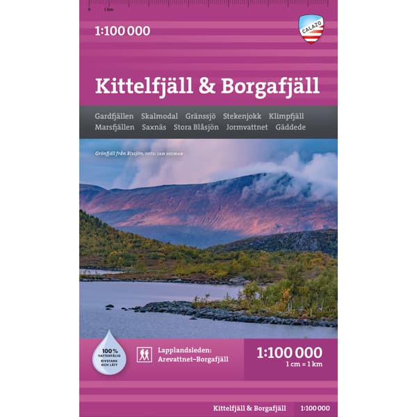 Kittelfjäll & Borgafjäll 1:100 000