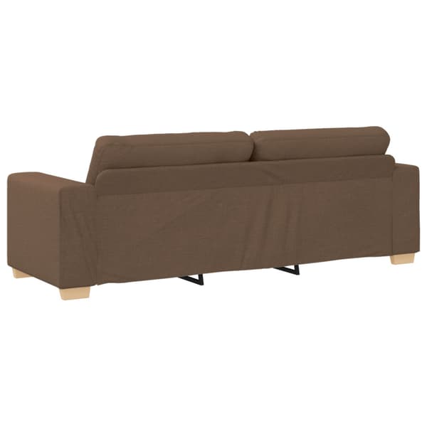 Soffa 2 st Brun Linnenblandad tyg