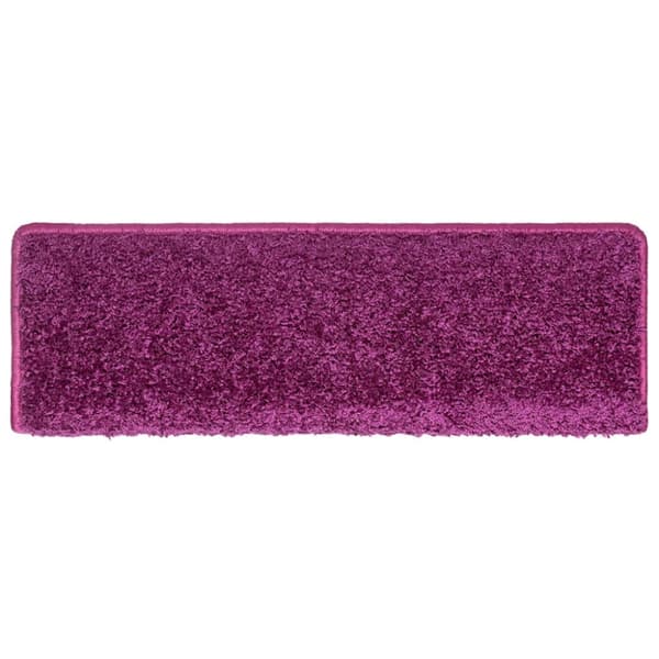 Trappmattor 30 st 65x21x4 cm violett rektangulär kant
