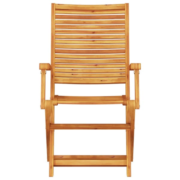 Fällbart bistroset 3 pcs Brun Massivt Akaciaträ