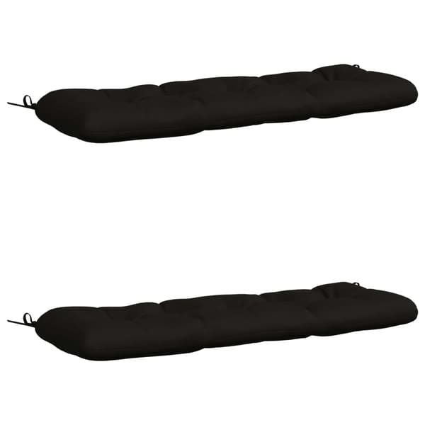 2-delade Bänk Kuddar VIANEN 100% Polyester Svart