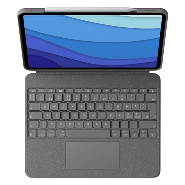 Logitech Combo Touch Grå Smart Connector QWERTY Nordic
