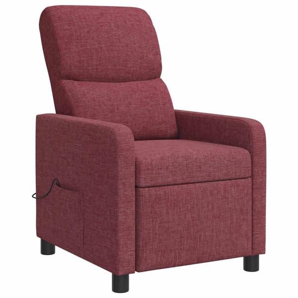 Recliner Vinröd Tyg