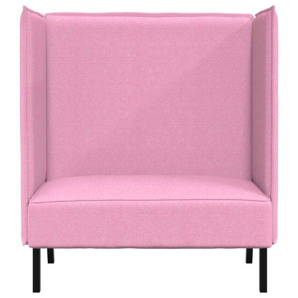 Hög Ryggsoffa 101cm Rosa tyg