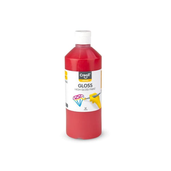 Glansfärg CREALL Gloss 500ml röd