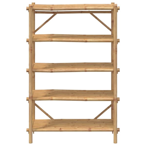 Bokhylla 5 hyllplan 100x40x150 cm bambu