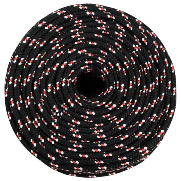 Båtlina svart 6 mm 250 m polypropylen