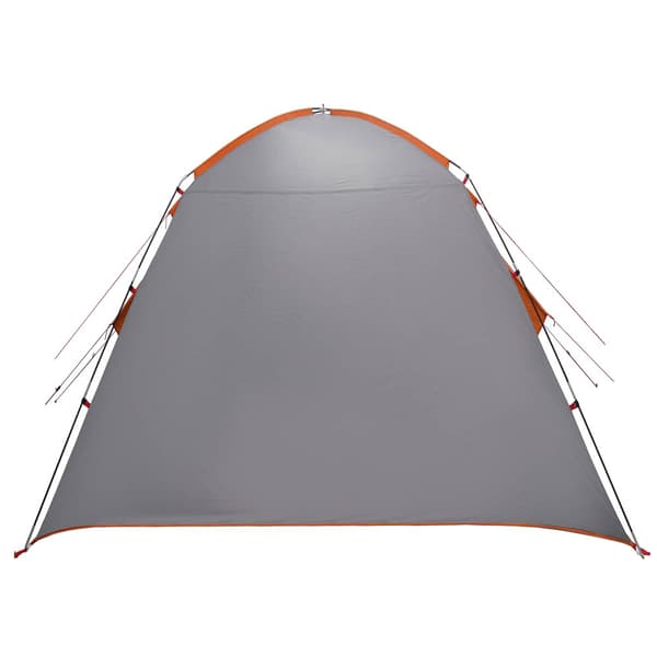 Stuga Tält med tak Grå och orange 210 x 210 x 138 cm Polyester
