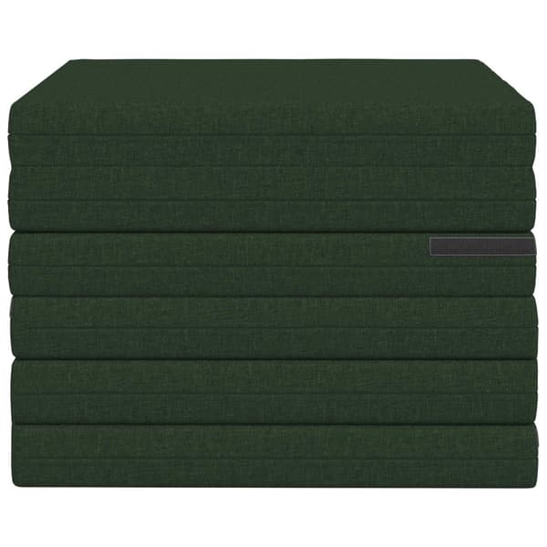 Fällbar Soffbed 140 x 67 x 45 cm Mörkgrön
