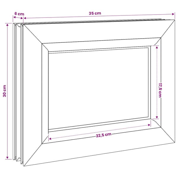 Källarfönster RISOR 35 x 30 cm PVC och glas