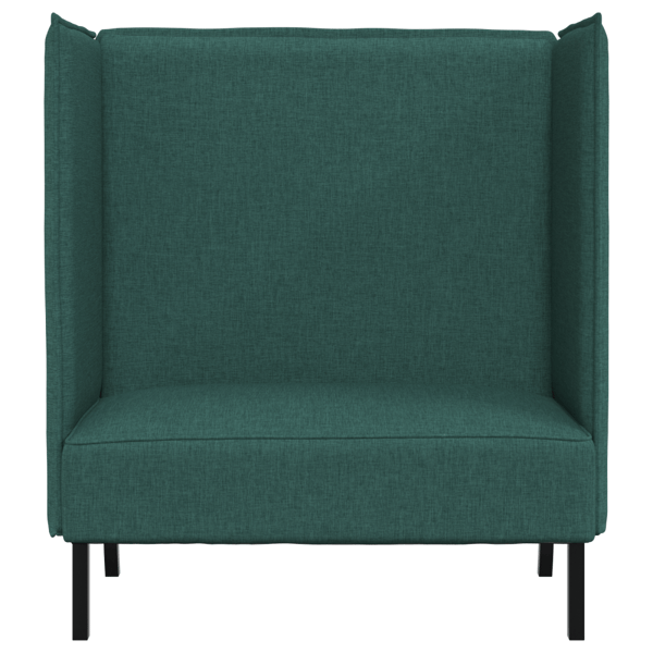 Hög Ryggsoffa 101cm Mörkgrön tyg