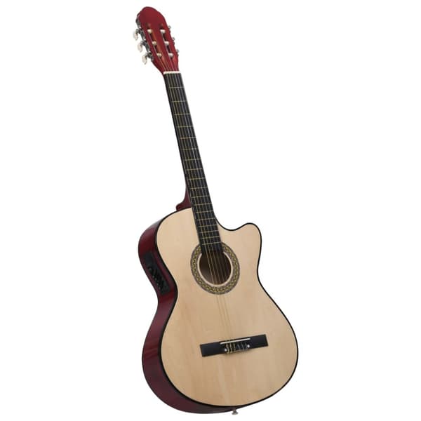 Gitarr 12 delar med EQ-pedal 6 och strängar western