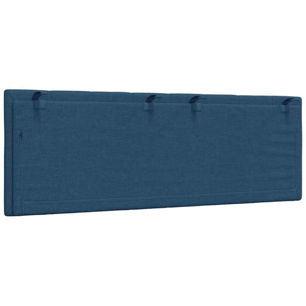 Headboard Cushion "Hanko" Blue 120 cm Fabric