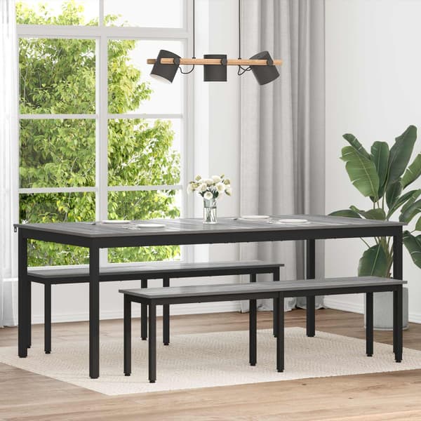 Matbord 2 pcs 200 x 100 x 75 cm Konstruerat trä