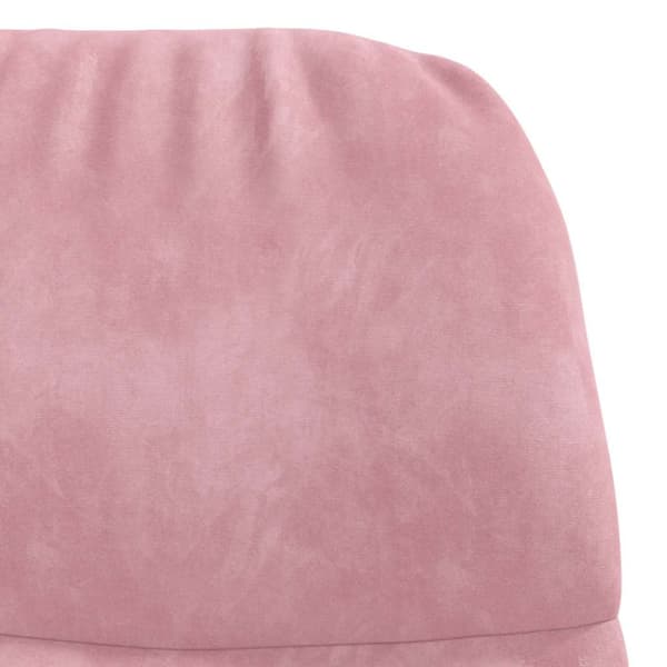 Gungstol rosa sammet