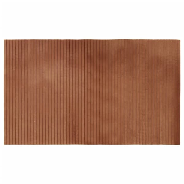 Matta rektangulär brun 60x100 cm bambu
