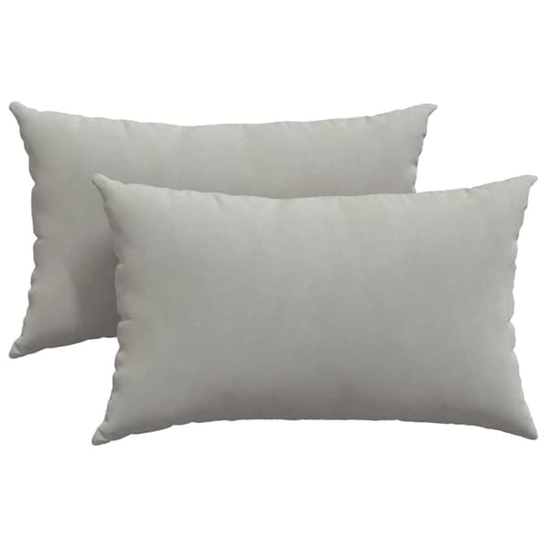 Sofakuddar 2 pcs Ljusgrå 50 x 30 cm tyg