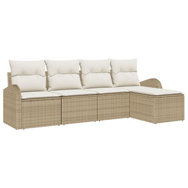 Soffset 5 st Beige och vit konstrotting