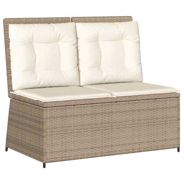 Trädgårdsbänk Beige konstrotting