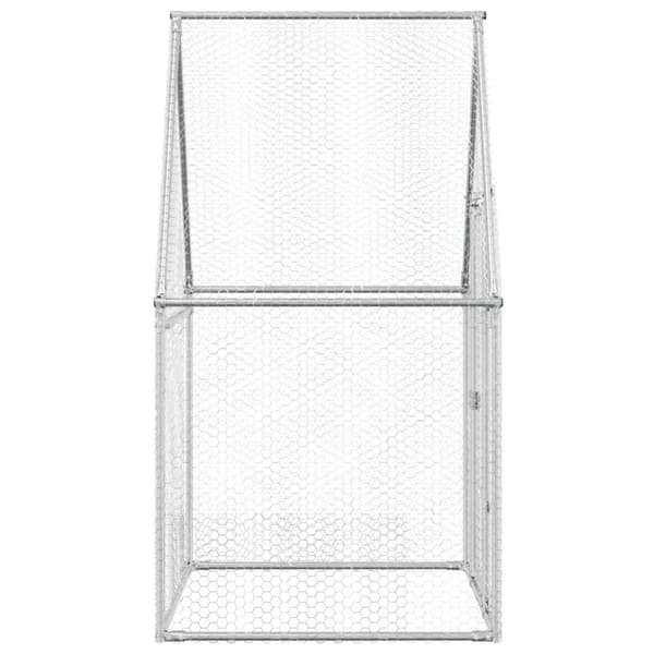 Hönsbur silver 100x100x190 cm galvaniserat stål