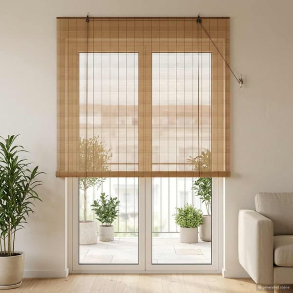 Rullgardin Brun 130 x 220 cm Bambu