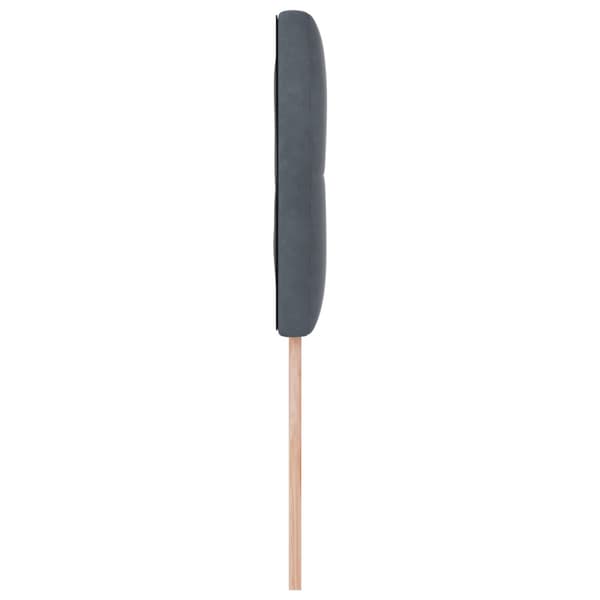 Huvudgavel Mörkgrå 100 cm Sammet