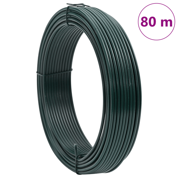 Stängsel binds tråd Grön 80 m PVC