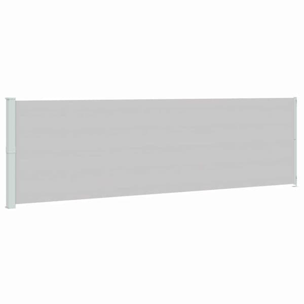 Infällbar sidomarkis 180x600 cm grå