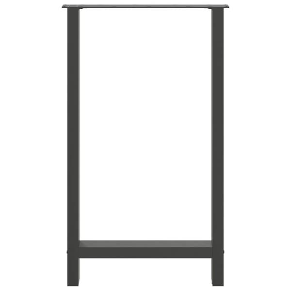 Barbordsben antracit 2 st 60x(100-101) cm stål