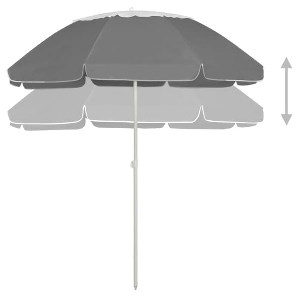 Strandparasoll antracit 300 cm