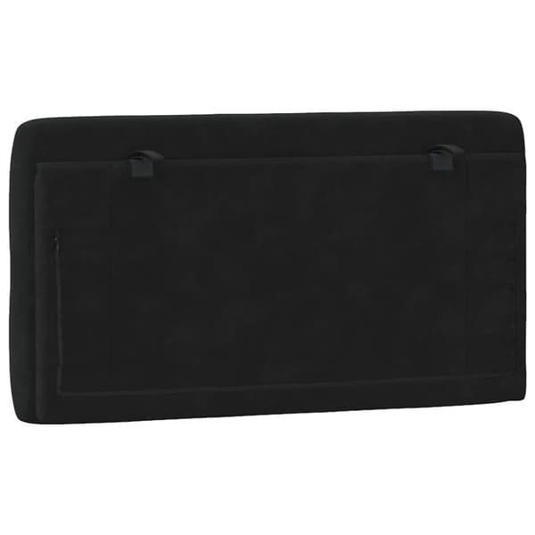 Headboard Cushion Black 100 cm Velvet