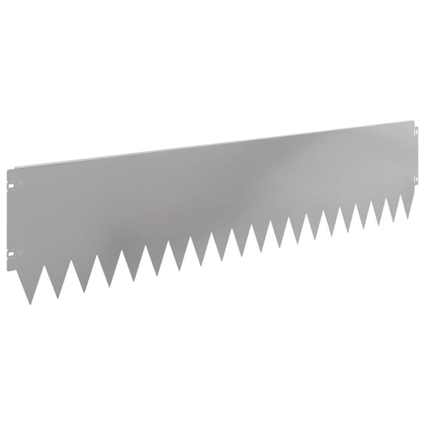 Kant för gräsmatta 10 pcs 103 x 25 cm Stål Silver
