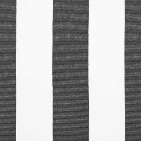 Markisväv Antracit och vitt 500 × 300 cm Polyester