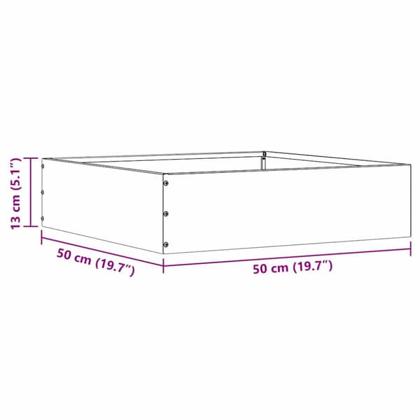 Kant för gräsmatta 6 pcs Silver 50 x 50 x 13 cm