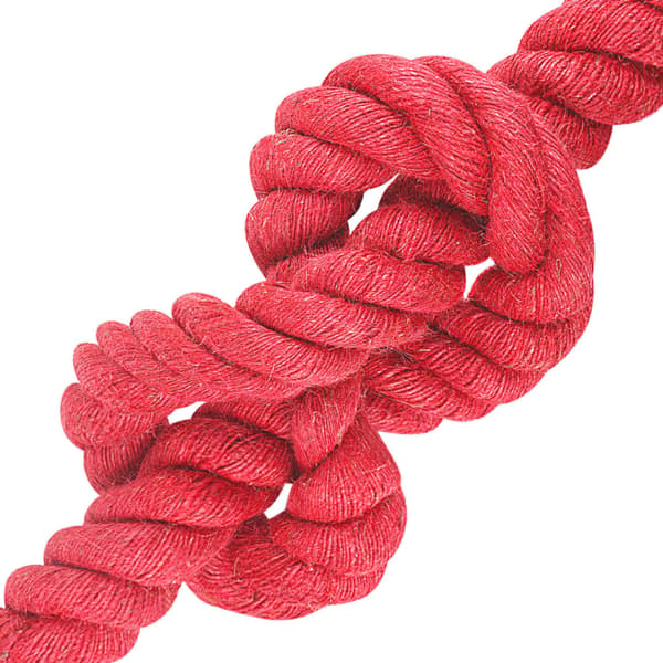Juterep Röd 100% Tossa jute