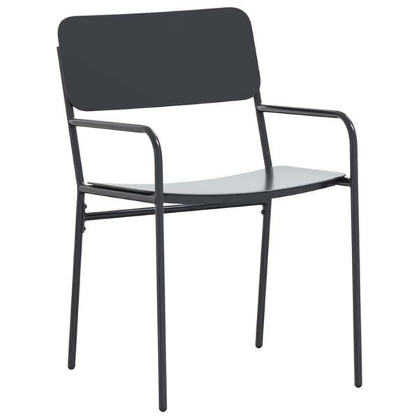 Trädgårdsmöbelset 9 pcs Antracit Stål